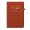 PU Leather 2026 Daily Planner 2026.1.1-2026.12.31 Calendar Book Portable Agenda Notepad  Office