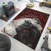 1pc Elegant Horse Print Area Rug, Crystal Velvet, Soft Non-Slip Polyester Mat,  Polyester Rectangle Rug for Living