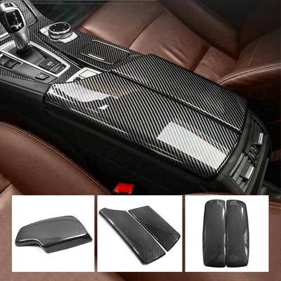 For BMW 3 5 7 Series 3GT 5GT 6GT X3 X4 X5 X6 X7 Carbon Fiber Car Center Armrest Box Protective Cover Seat Arm Rest Box
