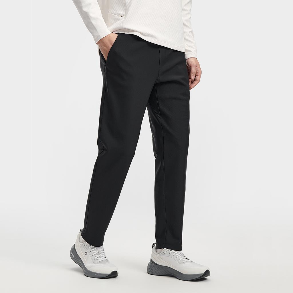 Fila A.P. Simple Casual Training Versatile Comfortable Knitted Sports Pants Men Bottoms Deep-Black A11M611603FBK