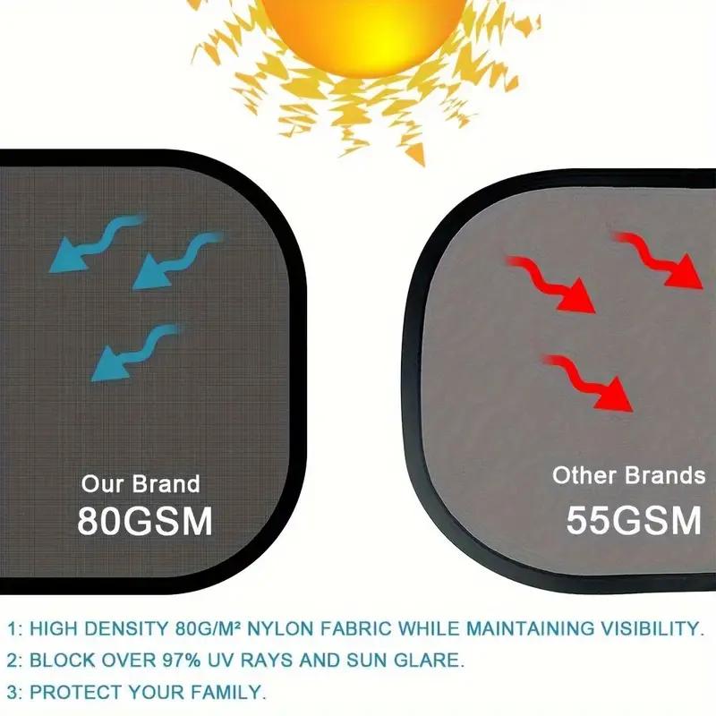 2/4PCS Car Window Sunshade Cover Block For Kids Car Side Window Shade Cling Sunshades Sun Shade Cover Visor Shield Screen Hot