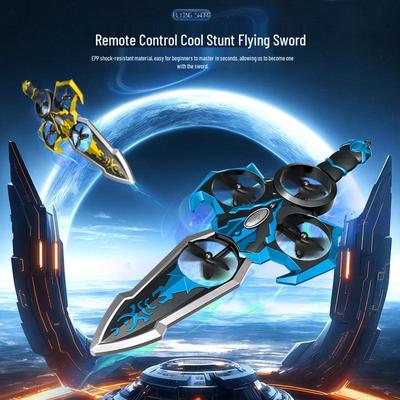 Flying Sword-Shaped RC Toy Aircraft for Kids - Durable, Crash-Resistant, One-Key Somersault Function