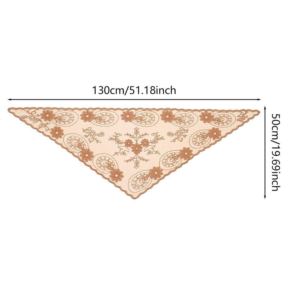 Vintage Bandanas for Women Cute Triangle Head Scarf Lace Flower Hair Scarf Headband  Pastoral Style