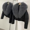 Winter new women's short down jacket women's high-end white duck down fashion warm down jacket women