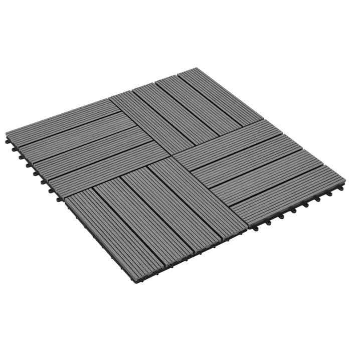 VidaXL 11x Carrelage pour Terrasse Balcon Jardin WPC Dalle Salle de Bain 40826