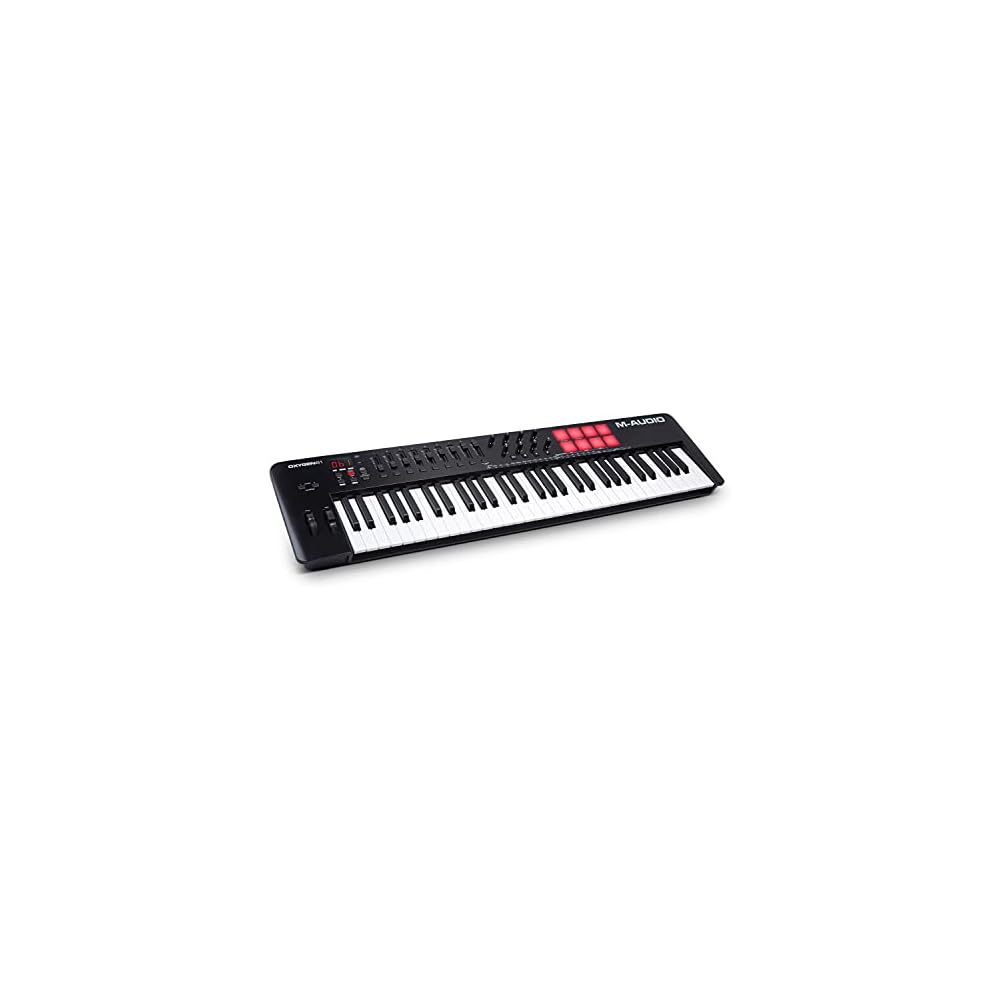 M-Audio Oxygen 61 MKV USB MIDI Keyboard Controller 61 Keys Velocity Pads Smart Chord Mode Arpeggiator