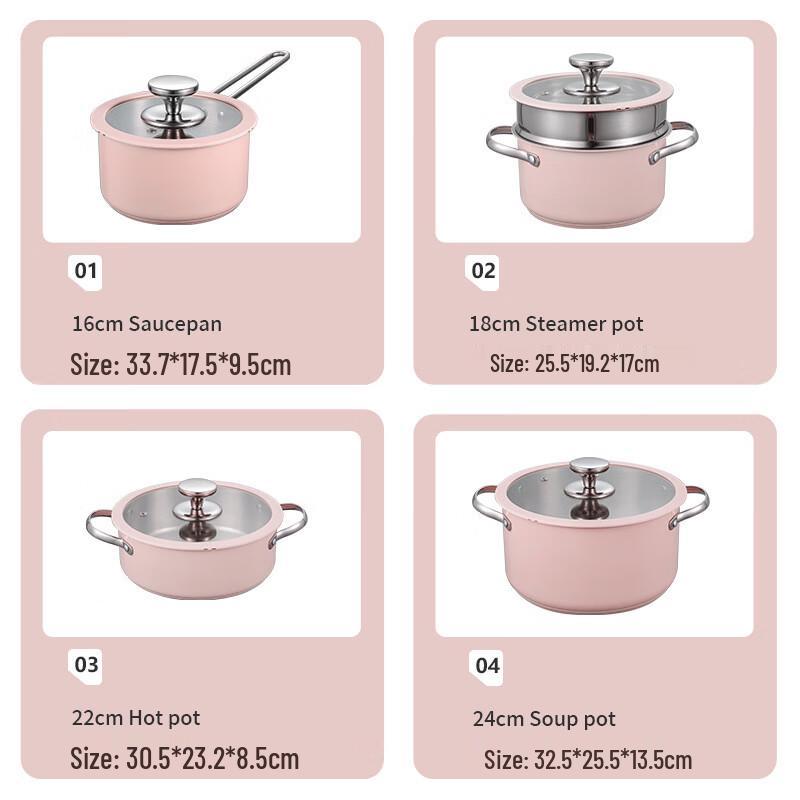 

ZISIZ Korean Style Ceramic Coated Multi-Pot