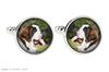 St. Bernard, Saint Bernard, Alpine Mastiff, Bernhardiner - cufflinks and tie with your photo, a suit decoration, men's jewelry from the Art-Dog brand.