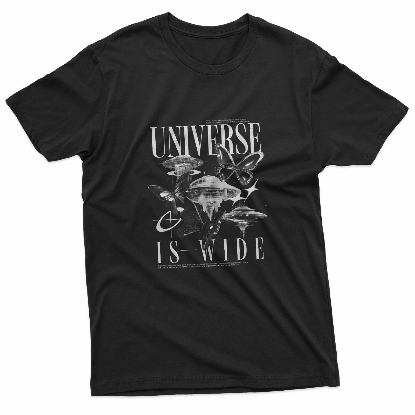 Gothic Space Flying Saucer Graphic T-Shirt S разноцветный