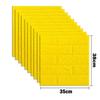 38.5cmx35cm 3D Soft Foam Brick Wall Sticker Self Adhesive Wallpaper Decor White Black For Household Indoor Living Room Wall