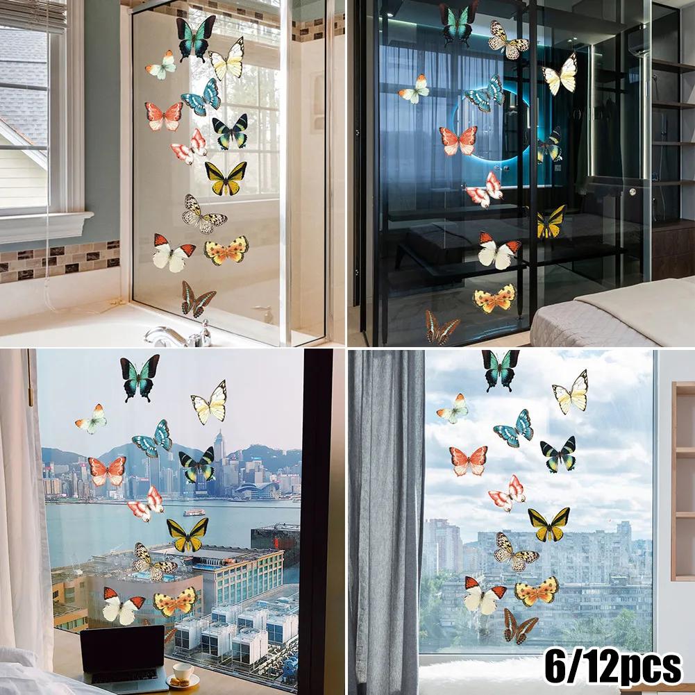 Large Size Butterfly Stickers Anti-Collision Glass Clings Doors Glass Decor Home Decoration Stickers