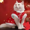 Year Dog Costume Knot Buttons Coat Winter Pet Clothes Vest Pets Tang Suit for Holiday