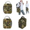 Shreks Memes Collage Insulated Lunch Bag Cooler Bag Meal Container Anime Funny Face Lunch Box Tote Food Handbags Beach Outdoor