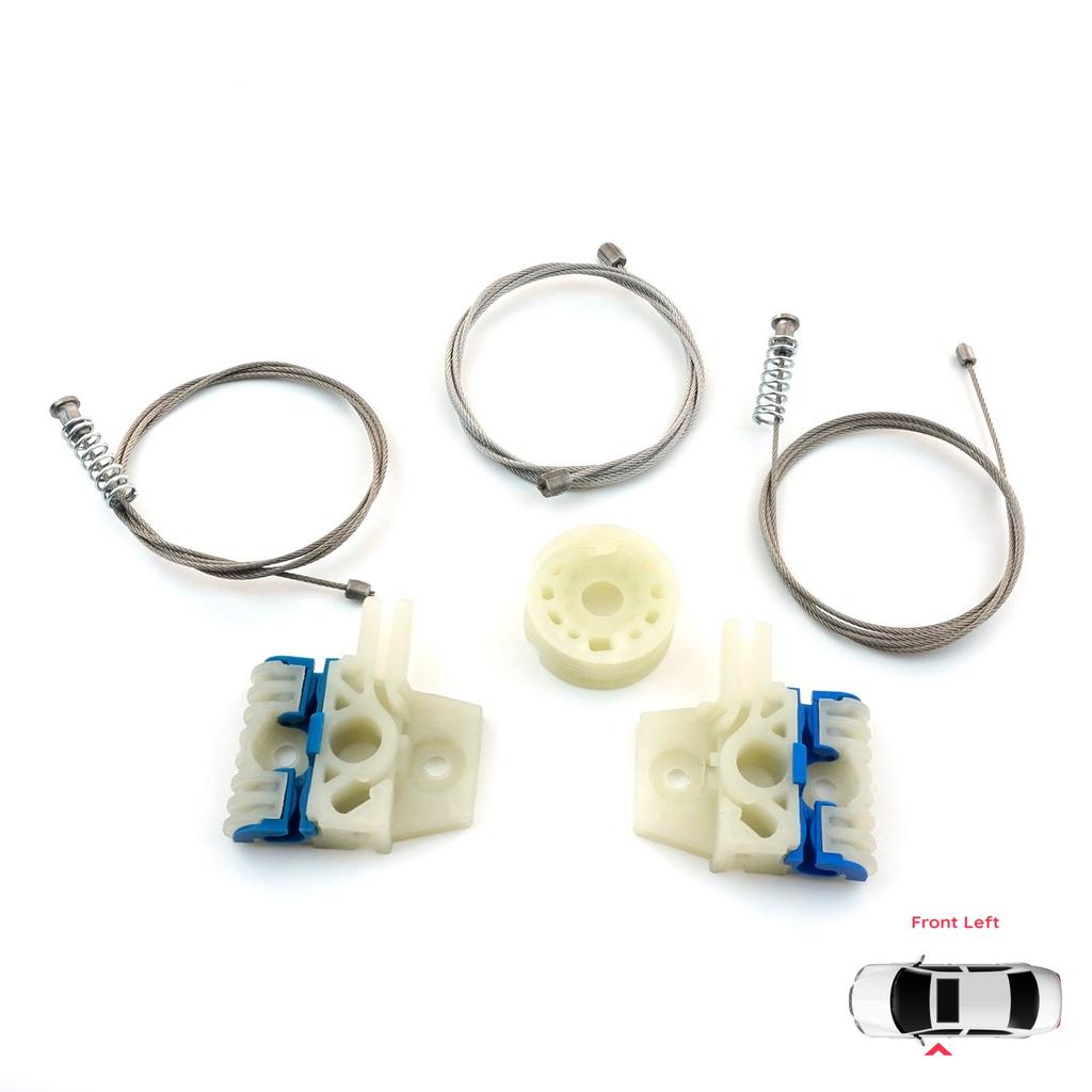 EWR1087 Zestaw Naprawczy Podnośnika Szyby Elektrycznej Regulator Przednie Lewe Drzwi do VW Tiguan MK1 5N 2007-2018 5-Drzwiowy SUV 5N0837461