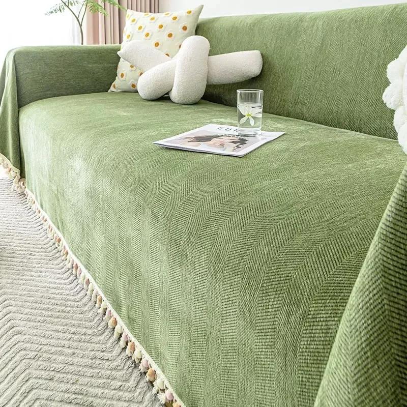 Chenille Sofa Towel for Living Room Non-slip Sofas Cover Couch Covers L Shaped Corner Sofa Mat Seat Pad Modern Home Funda Sofa