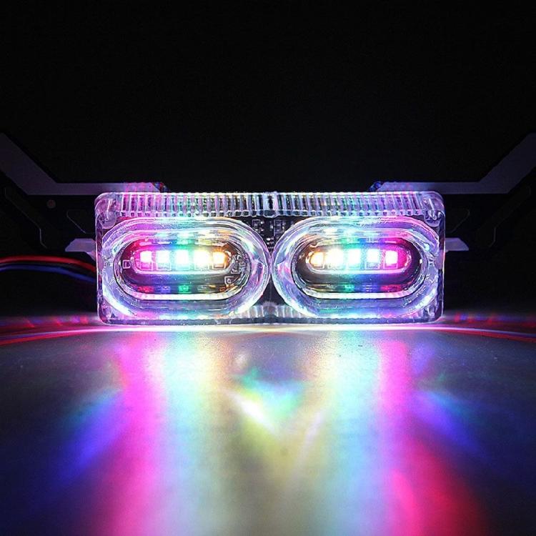 Vibrant LED Motorcycle Brake Light with Quick & Slow Flash Small LED Tail Lamp Energy Saving Light for Night ridings