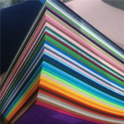 40Pcs Soft Felt Fabric Sheets Assorted Colors 1mm Thick Nonwoven DIY Craft Squares for Handmade Patchwork Sewing Weaving Project