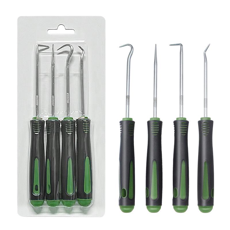 4-Piece Oil Seal & Tire Repair Tool Set - Includes Screwdriver Pullers and Hook Removers