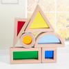 Rainbow Acrylic Stacking Building Blocks Montessori Toys Construction Toys Colorful Geometry Sensory Toy for Preschool Children