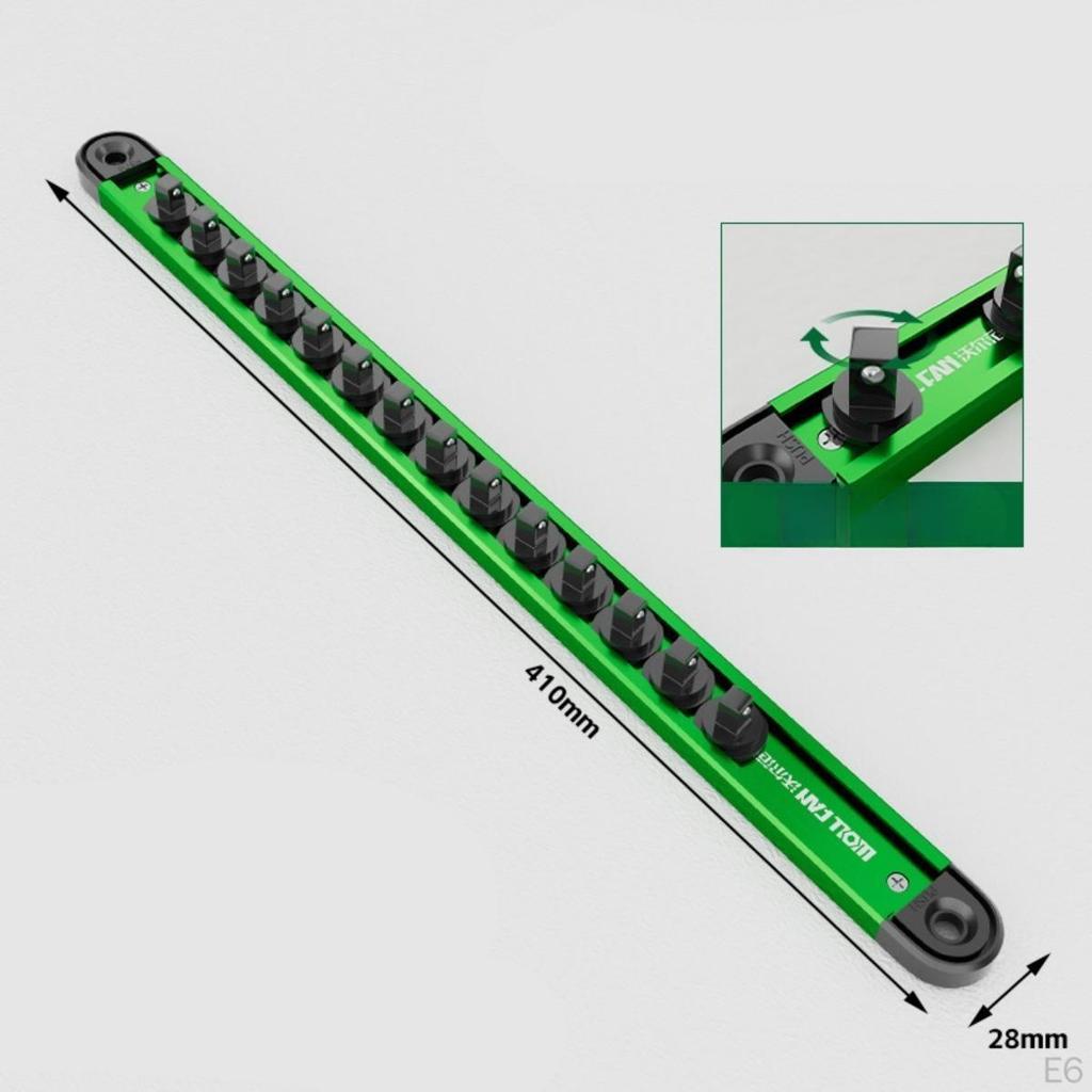 Socket Holder Rack Degree Rotation Buckle Lightweight Multipurpose for Garage Workshop