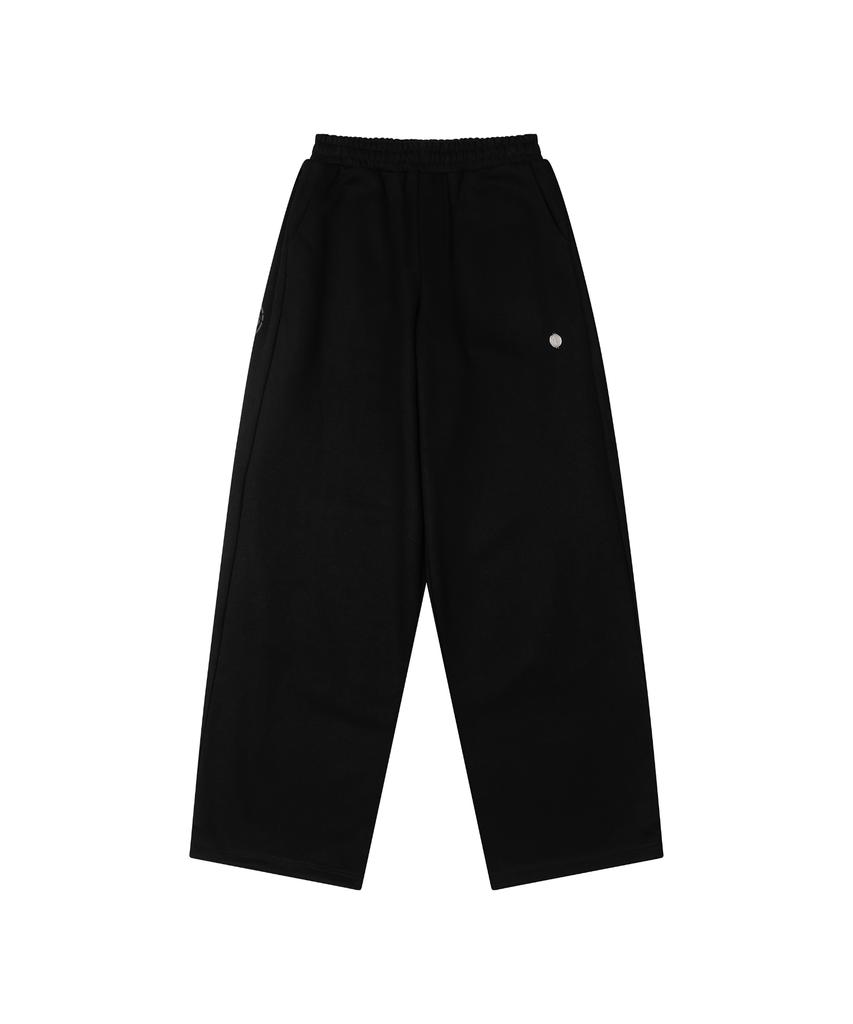 Ledeoli Side-Tuck Balloon Sweatpants [Black]