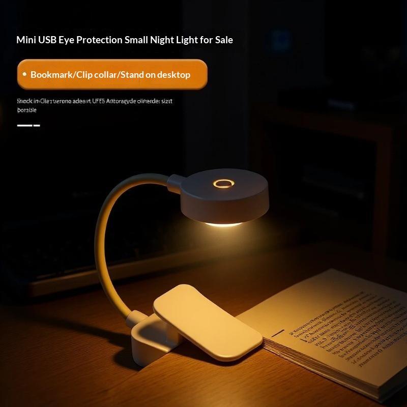 Clip On LED Reading Lamp USB Rechargeable Foldable Eye Friendly Book Light for Backcountry Camping Night Use