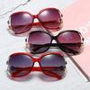 Newest Anti-UV Square Sunglasses for Women with Retro Camellia Design and Summer Glasses Case