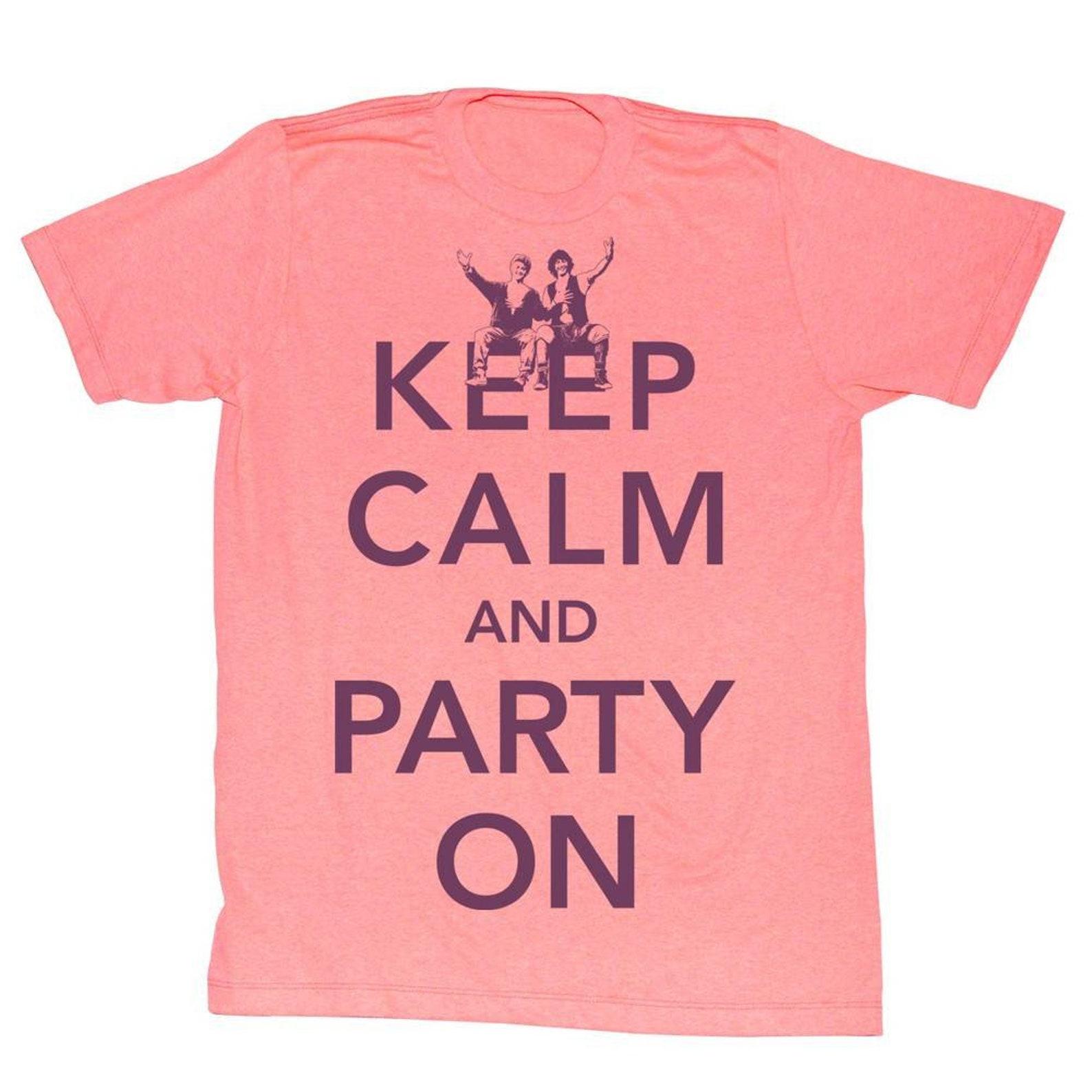 Bill and Ted Party Orange Heather Adult T-Shirt 4XL