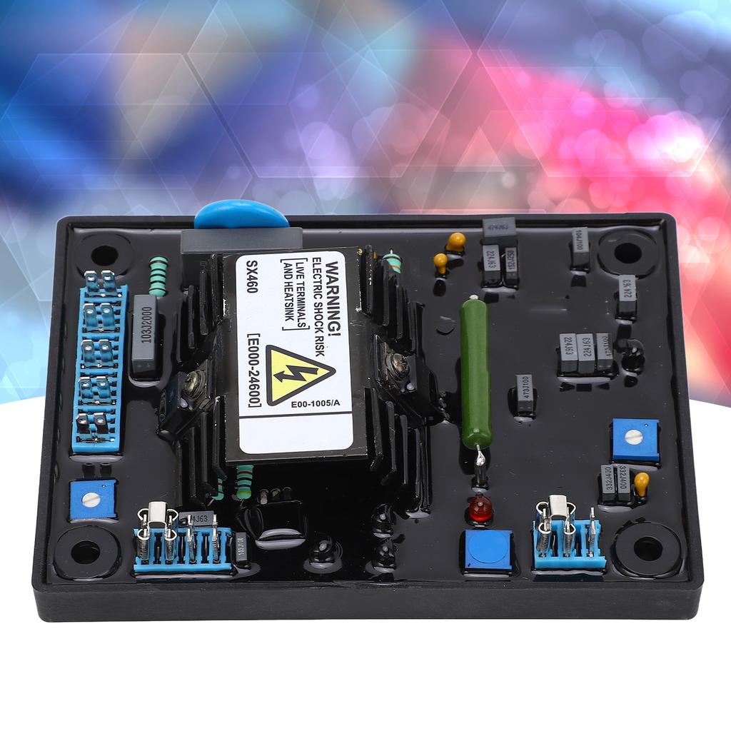 Voltage regulator for brushless generator with single phase automatic voltage regulator, 95-132V, 190-264VAC for easy installation and good workmanshi