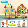 8Pcs-164Pcs Kids Color Magnetic Strip Construction Set Magnetic Balls Stick Building Blocks Educational Toy For Children Gifts