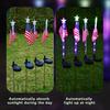 Patriotic Pathway Independence Day Stake Lights Flag LED Solar Light Waterproof