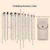 Professional Cosmetics Brushes Tools Kits Gold Eye Makeup Brush New Makeup Brushes Set  Women