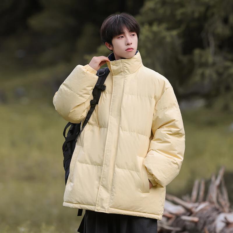 VUUG Men's American Style Loose Stand-Collar Padded Winter Jacket