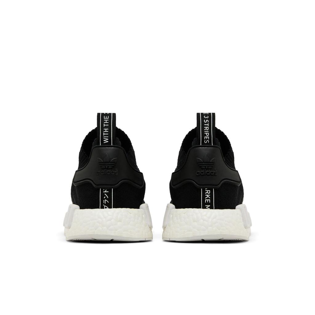 adidas NMD_R1 Primeknit 'Monochrome' (Unisex) Core Black / Core Black / Footwear White Casual Shoes BA8629