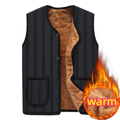 Padded Thickened Cotton Vest Shoulder Warm Cotton Undershirt Jacket Large Size