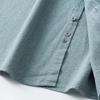 DIBINZE Men's Plus Size Solid Cotton Long Sleeve Shirt