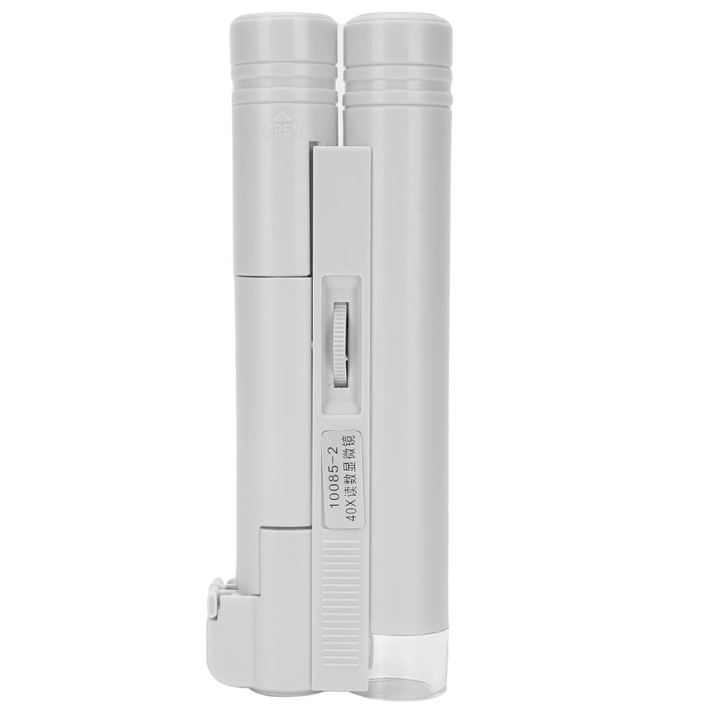 40X Professional Portable Microscope LED Magnifying Glass for Jewelry Identification