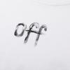 Off-White 2025 Spring/Summer New Letter Arrow Printed Pattern Round Neck Hooded Short Sleeved T-shirt for Men and Women