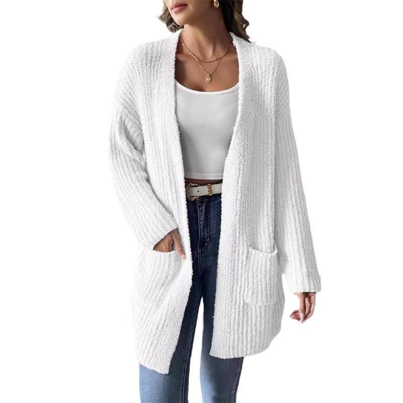 Women S Loose Long Sleeve Cardigan Sweater For Autumn Winter