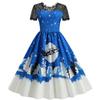 QICED Fashion Summer Spring Short Sleeve O-Neck Casual Dresses