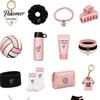 Youth Sports Equipment Gift Volleyball Girl Advent Calendar, 24-Day Accessories Countdown Box Daily Wear Items for Students with Hair Ties Charms