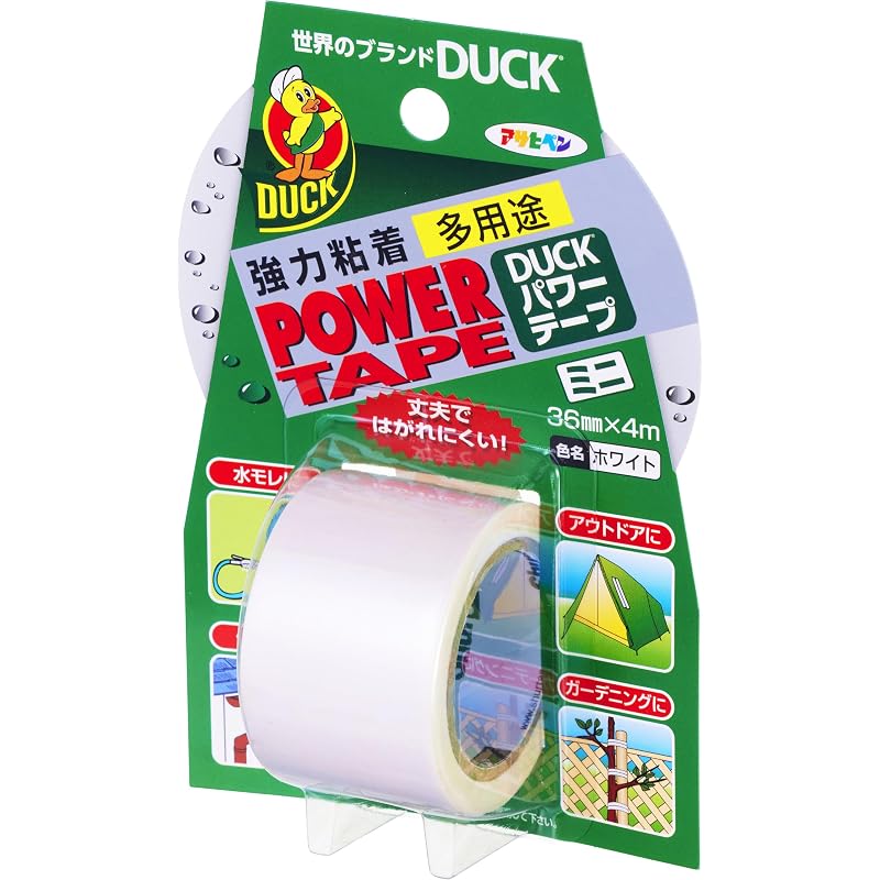 Asahi Paint Multi-Purpose Repair Tape Power Tape 36mm x 4m T042 White. Multi-purpose, strong, durable, highly adhesive, waterproof, water-resistant.