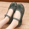 Women's Retro Embroidered Shoes, Single Shoes with Soft Soles, Cloth Shoes