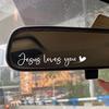 3-Piece "You Are Amazing" Heart Mirror Stickers