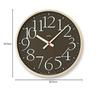 Lemnos AY Clock RC AY14-10 BW Wall Clock, Radio-Controlled, Analog, Brown
