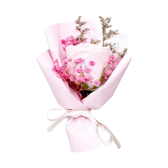 

Mini Aromatherapy Soap Rose Bouquet Scented Artificial Flower Arrangement Christmas Wedding Birthday Valentine s Day світло-рожевий колір