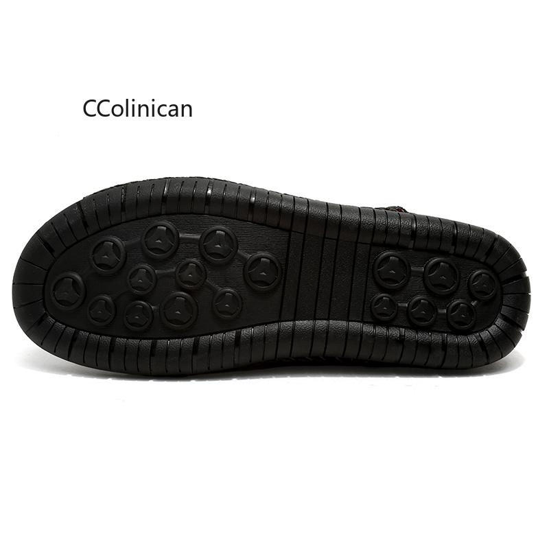 Hot Summer Men Leather Sandals Outdoor Flat Shoes Walking Shoes Men Beach Roman Sandals Platform Fashion Men Sneakers