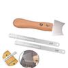 Pins Clean Cutter Stainless Steel Guitar Nut Slot Cutter Measuring Ruler Guitar Repair Tool Set