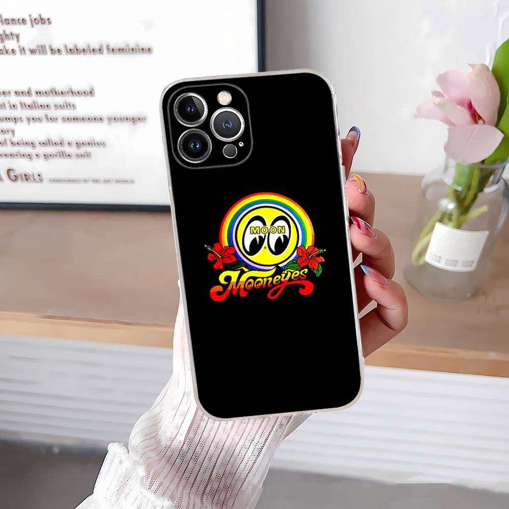 

M-Moon-eyes Luxury Transparent Phone Case For IPhone 17 Air 16 Pro Max 15 14 13 12 11Plus Shockproof Cover iPhone 17 Air