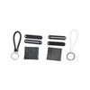 Hand Woven Leather Strap Phone Number Keychain Car Key Clip  Car Key Holder Lanyard Keyring
